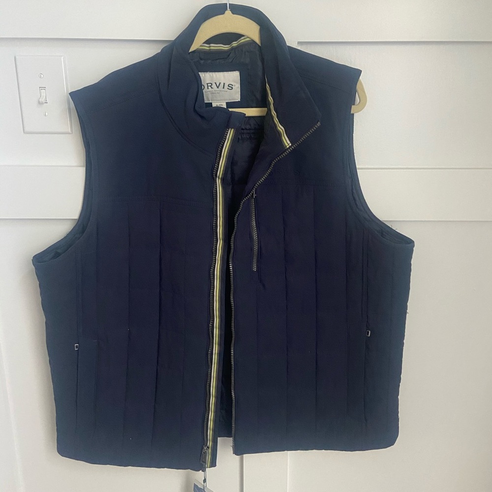Orvis Quilted Vest- Navy XL